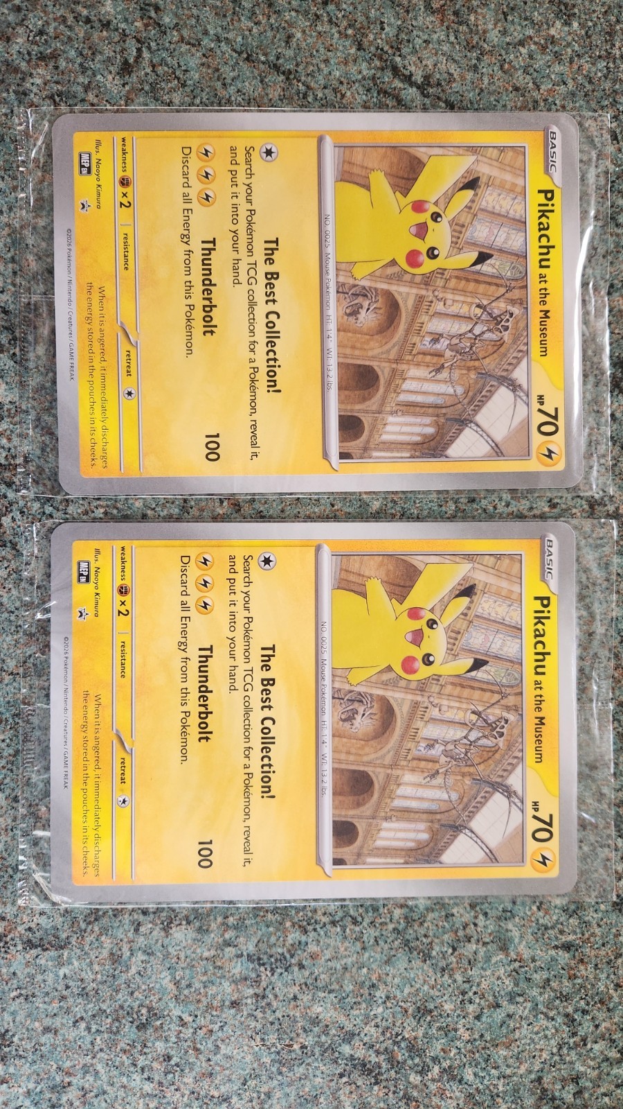 SEALED | 2x Pikachu At The Museum | Oversized Promo Card | UK EXCLUSIVE