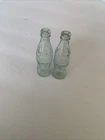 VTG Mini Coca Cola Glass Salesman Sample Bottle Soda Advertising Coke 2.5” Set 2