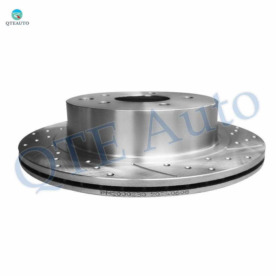 Set 4 Front 295.5-Rear 292mm Drilled Brake Disc Rotors To 2003-2005 Infiniti G35 - Image 4 of 4