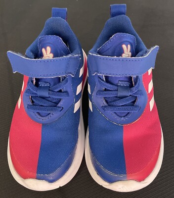 adidas Toddler Fortarun Mickey Mouse Pink/Blue Sneaker Shoes Size