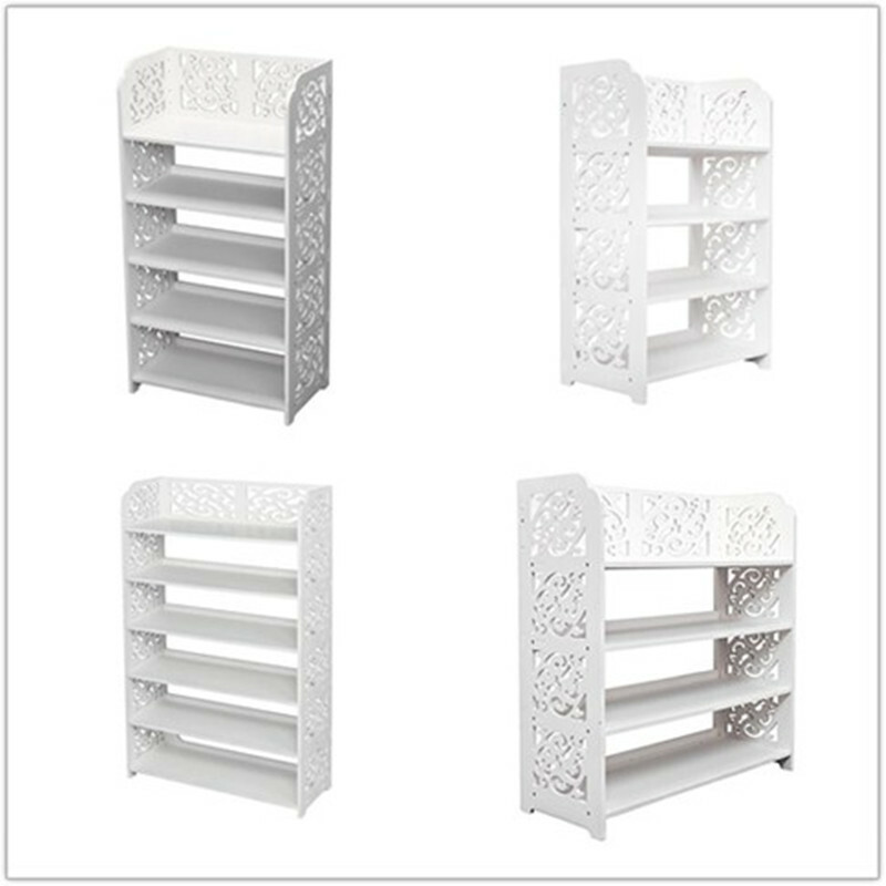 Wooden Shoe Rack Organizer Standing Shelf Cabinet Space Saver-image