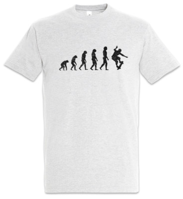 Skater Evolution T-Shirt Skate or die Fun Skate Skateboard Sports Sport Training