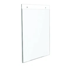 Dazzling Displays 25 Clear 8-1/2" x 11" Wall Mount Sign Holders