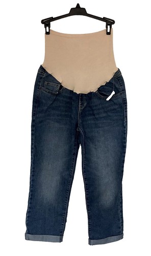 Jeans Capri Maternity Attitude Unknown - Taille L - Délavé Usé - Occasion Très Bon état