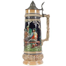 Beer stein "Reluctant Dancer", S.P. Gerz, Germany, 1950s