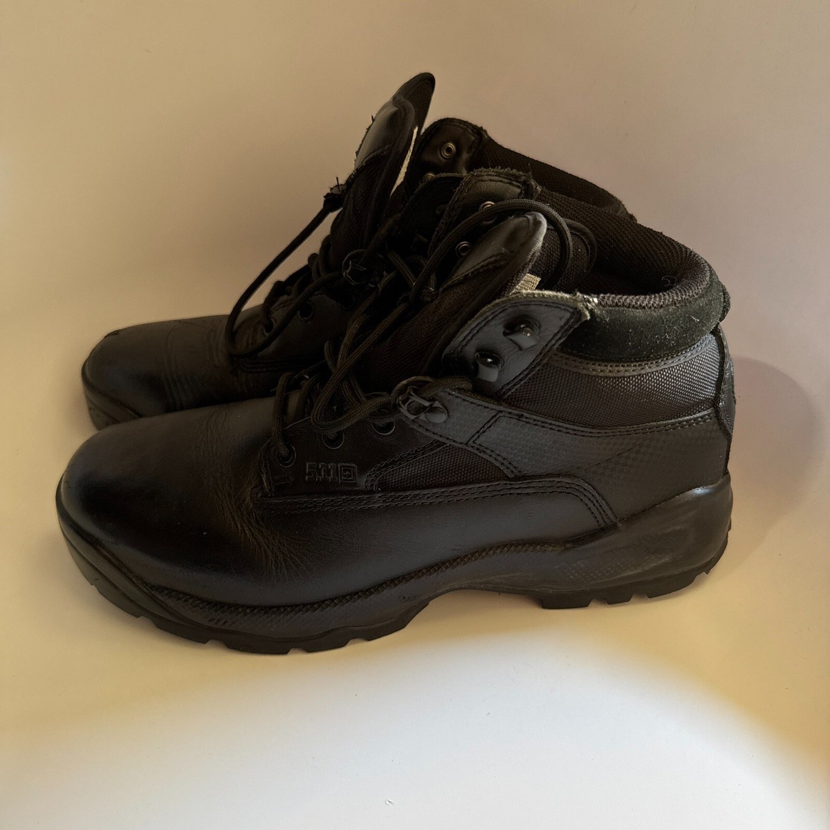 Mens 5.11 Atac Low Boot Black Leather Combat Police Ankle Boots