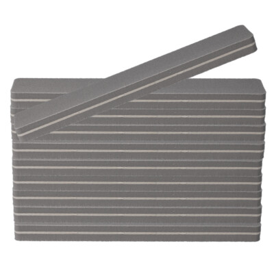 10 Stück Buffer Nagelfeile grau -Breit Gerade - Nagelstudio Buffer Feile - 100/ 