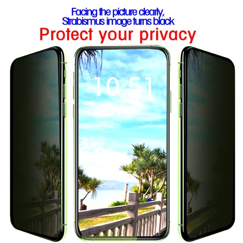 Tempered Glass Privacy Protect For iPhone 6/7/8 X XR XS 11 12 13 14 15 16 plus - Zdjęcie 6 z 7