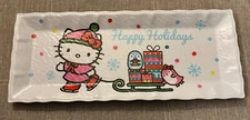 Hello Kitty Christmas Holiday Theme Rectangle Serving Tray 18" New W/out Tags