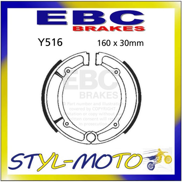 Y516 Rachen Hinten Ebc Yamaha Yfm 400 Fa Kodiak 2003-2004-image