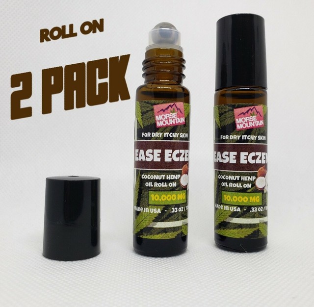 Eczema Oil Buy 1 get 1 FREE Moisturizing Coconut Hemp Roll on Dry