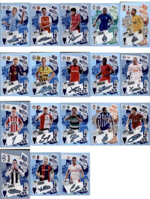 Champions League 2024/25 Set alle 18 Man of the Match Signature Style Karten