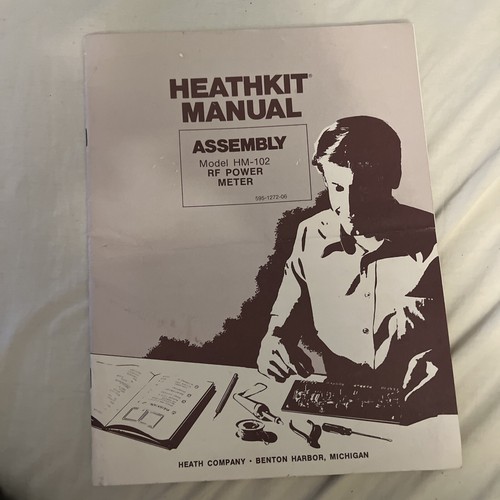 Heathkit RF Power Meter Model HM-102 Manual Originsl Manual in Nice Condition - Picture 20 of 20