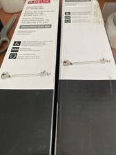  LOT OF 2  Delta 18" 41718  12" 41712 Polished Chrome Transitional Grab Bar