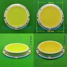 3W 5W 7W 3000K 6000K Warm Cold White Round COB LED Lamp Bulb Light 43mm + Driver