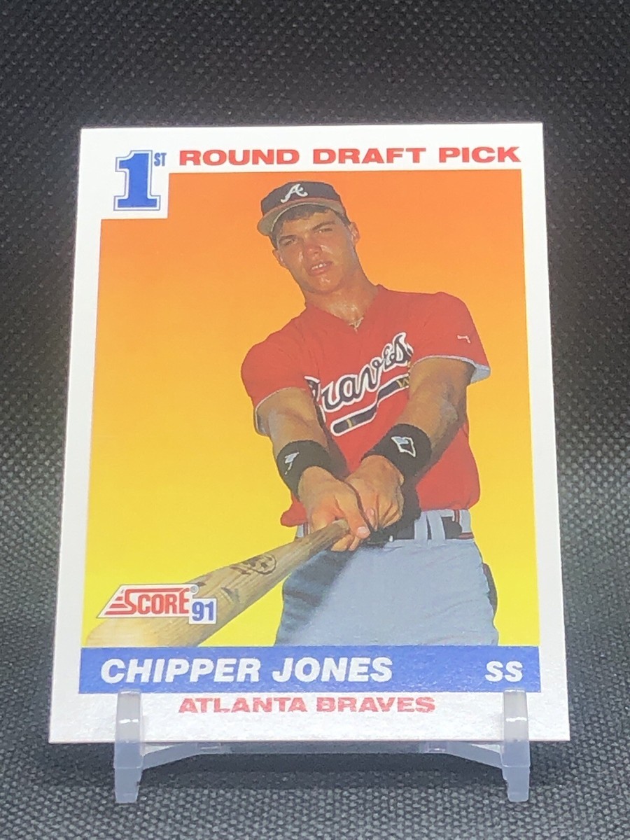 CHIPPER JONES 91 SCORE BASEBALL DRAFT PICK ROOKIE CARD #671 BRAVES