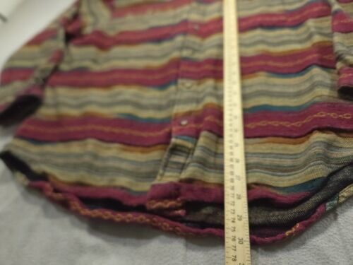 Vintage Territory Ahead Shirt Mens Large Red Aztec Southwestern Blanket - Picture 4 of 9