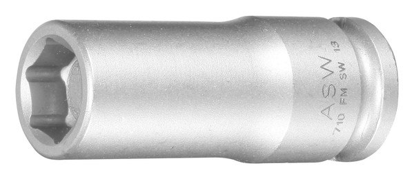 "Asw Wekador Kraft-SteckschlüSsel-Einsatz 3/8\" 13 Mm Federmagnet Lang - 071062"-image
