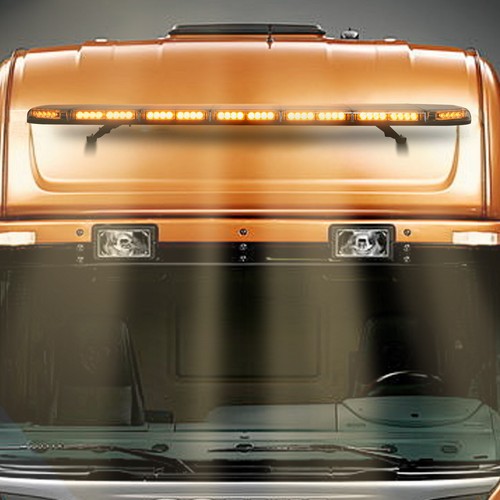 60" 104 LED Strobe Light Bar Amber Emergency Light Beacon Warning Tow Car Trucks - Picture 5 of 16