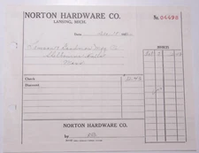 1930 Lamson Goodnow Norton Hardware Lansing MI Ephemera L930C