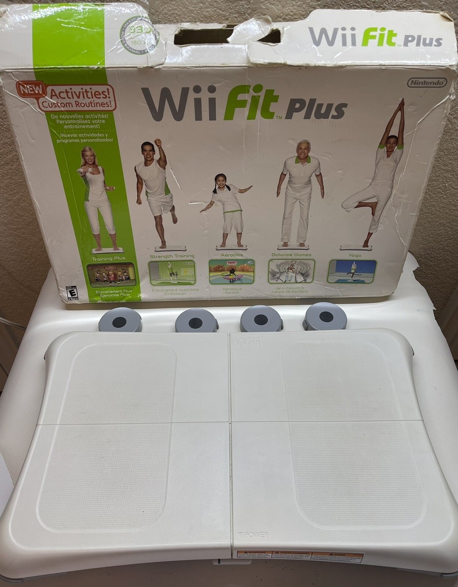 Nintendo Wii Fit Fitness Balance Board White RVL-021 Turns On With