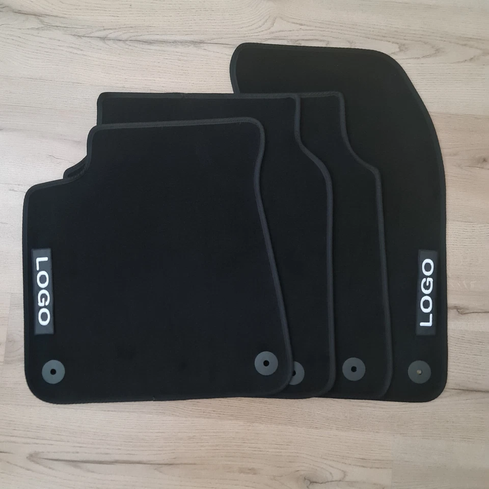 Car floor mats velour for Audi A6 C6 2004-2009 Waterproof Carpet Black Liners S6 - Image 4 of 4