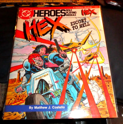 DC HEROES ROLE PLAYING MODULE GAMEBOOKS #214 HEX ESCORT TO HELL
