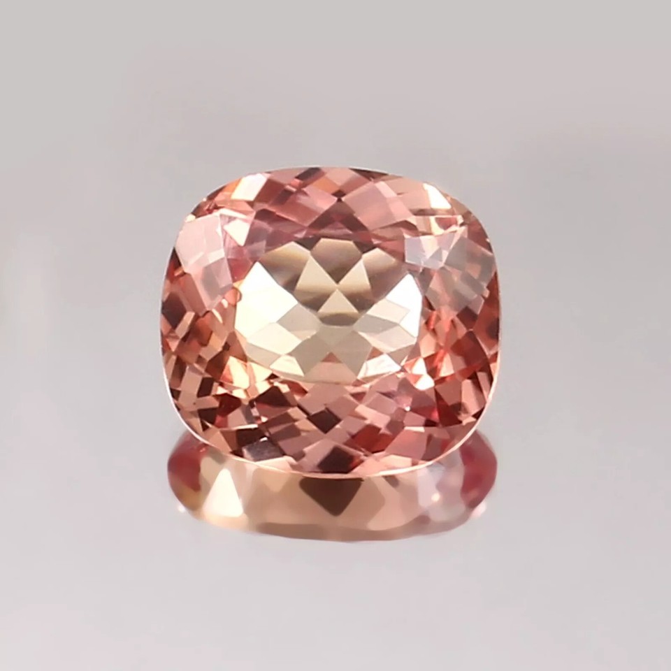AAA Natural Ceylon Padparadscha Sapphire Loose Cushion Gemstone Cut 5.