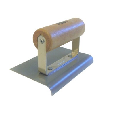 6'' x 4'' Edging Trowel with Hardwood Handle, TRWE-06