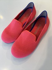Rothys Flats Big Kid's Girls Size 1 Flamingo Round Toe Slip on Shoes Pink Loafer