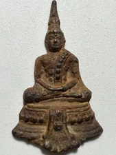 PHRA KAEW MORAKOT LP RARE OLD THAI BUDDHA AMULET PENDANT MAGIC ANCIENT IDOL#1