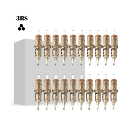 20pcs Tattoo Nadeln 3RS Steril Einweg Nadel Cartridge Needles Round Shading 0.35