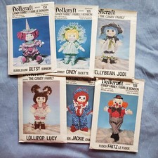 Doll Body Clothes 6 Sewing Craft Patterns Cuddle Kids By Dollcraft Uncut Lot