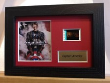 Captain America 6" x 4" Genuine 35mm Film Cell Display Framed or Unframed