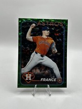 J.P. France Green Crackle Foil /499 2024 Topps Update US26 Astros