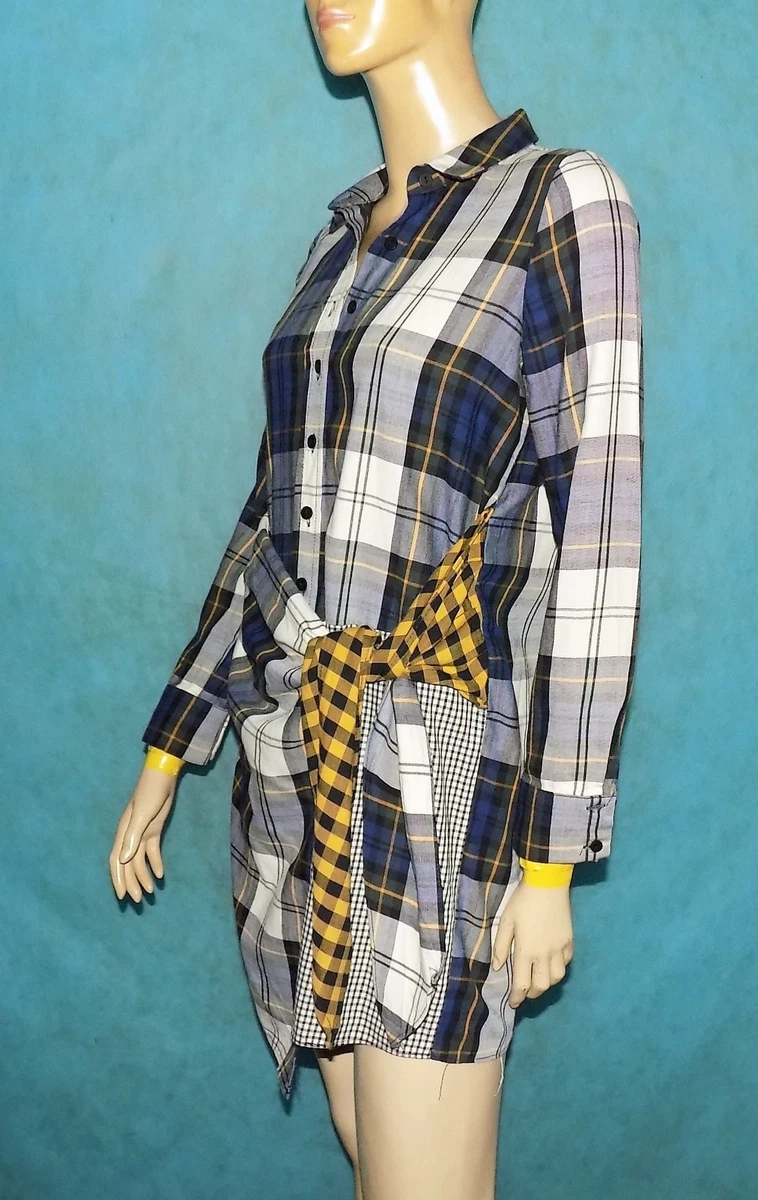 ZARA Robe Midi Azul 100% Algodón Talla SMALL o 38 EXCELLENT ETAT