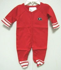 NCAA Georgia Bulldogs Circle G Logo on Red Footed Creeper Two Feet Ahead #226