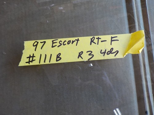 1997 - 2002 ford escort 4dr right passenger side hand front door glass window # - Picture 4 of 12