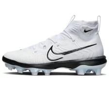 Size 14 Nike Alpha Huarache NXT MCS Baseball Cleats Mens White Black DJ6519-101