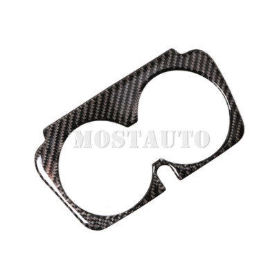 Carbon Fiber Console Water Cup Holder Cover For Mercedes C Class W205 S205 (2014-2021)