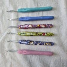 Woobles Pack Of 6 Christmas Crochet Hooks Grinch Angel's Bears