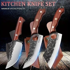 Stainless Steel Kitchen Knife Set 3PCS Professional Chef Knives Multipurpose