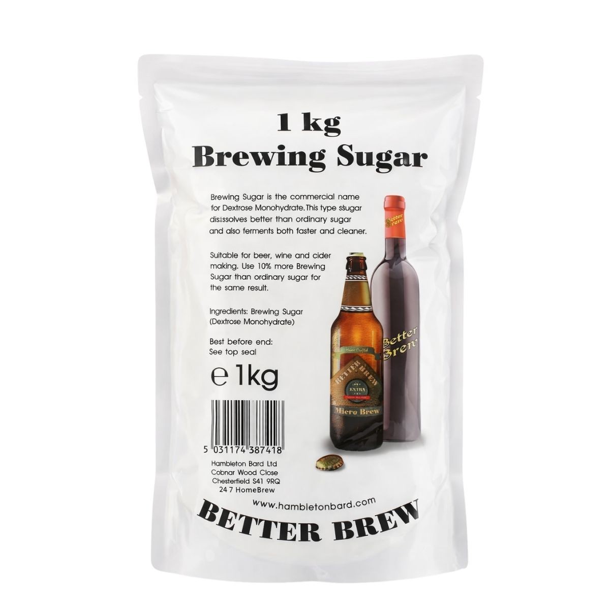 Brewing Sugar Dextrose Monohydrate 1kg Fast Delivery