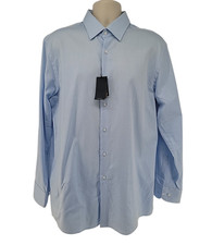 BOSS Sharp Fit Dress Shirt Men s 17 / 34 35 XL New With Tags Blue