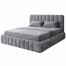 Image of Teddy Plush Velvet Ottoman Bed Frame Gas Lift Storage All Colours & Sizes