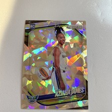 2025 Prizm WNBA Aziaha James Silver Cracked Ice Dallas Wings Rookie Variation