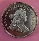 1 oz .999 Fine Silver Liberty Round Eagle Design One Troy Ounce Silver Bullion