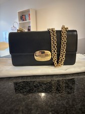 Coach Eliza Black Leather Shoulder/Crossbody Bag