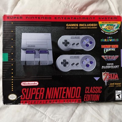Nintendo Super NES Classic Edition Mini Console SNES 21 Games Star Fox 2 Gray