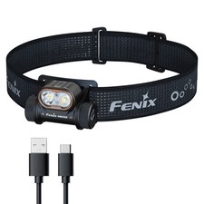 Fenix HM55R 1200 Lumen Lightweight Rechargeable Running Headlamp Black 
